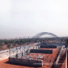 Galvanized Steel Space Frame Ball Connection Structure Coal Storage Shed Manufacturer